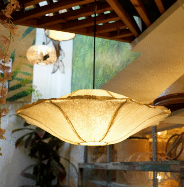 Banana Hand made paper + inside acrylic sheet covered