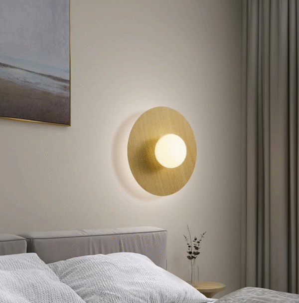 Wooden Wall Light