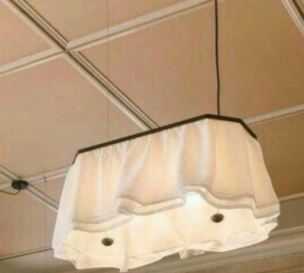 Double layered Aesthetic Fabric lamp shade